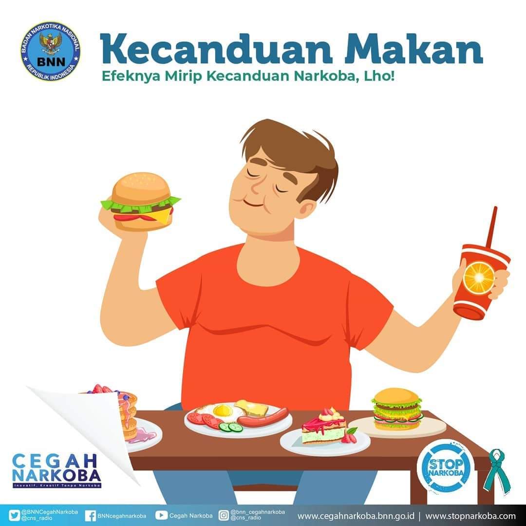 KECANDUAN MAKAN EFEKNYA MIRIP KECANDUAN NARKOBA LHO !