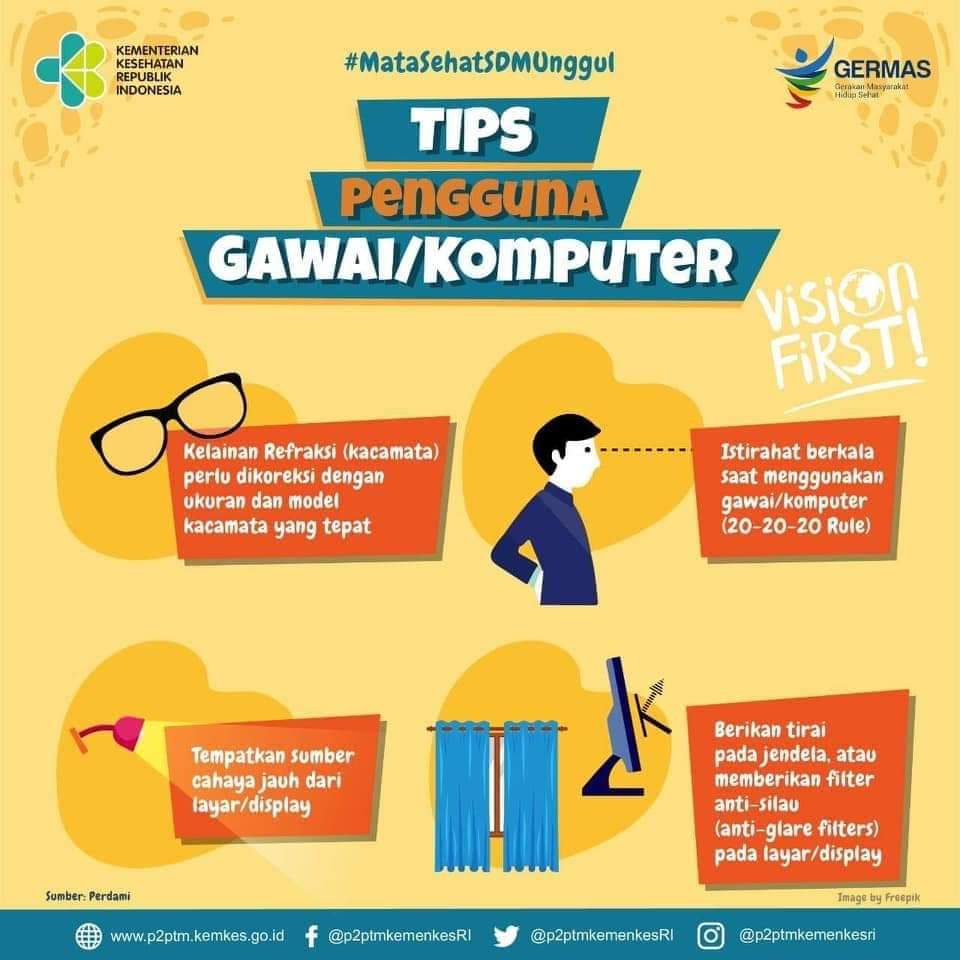 Tips anti Computer Vision Syndrome (CVS) Tips anti Computer Vision Syndrome (CVS)
