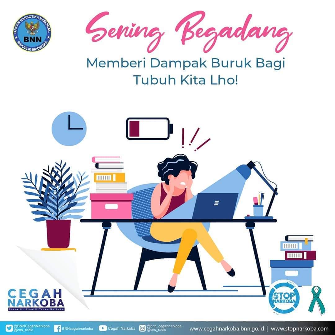 Begadang berdampak buruk bagi tubuh kita lho! Begadang berdampak buruk bagi tubuh kita lho!