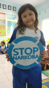 Penyuluhan P4GN di lingkungan pendidikan TK Angkasa Lanud Sultan Hasanuddin