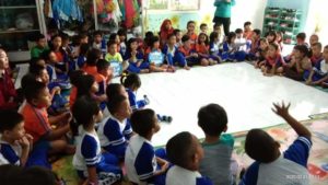 Penyuluhan P4GN di lingkungan pendidikan TK Angkasa Lanud Sultan Hasanuddin