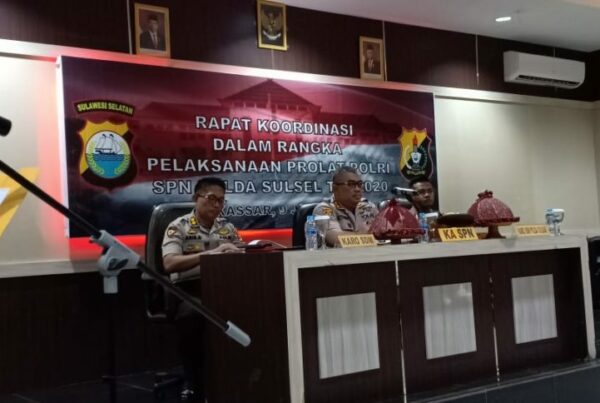 RAPAT KOORDINASI PELAKSANAAN PROLAT POLRI FUNGSI TEKNIS KEPOLISIAN TA. 2020