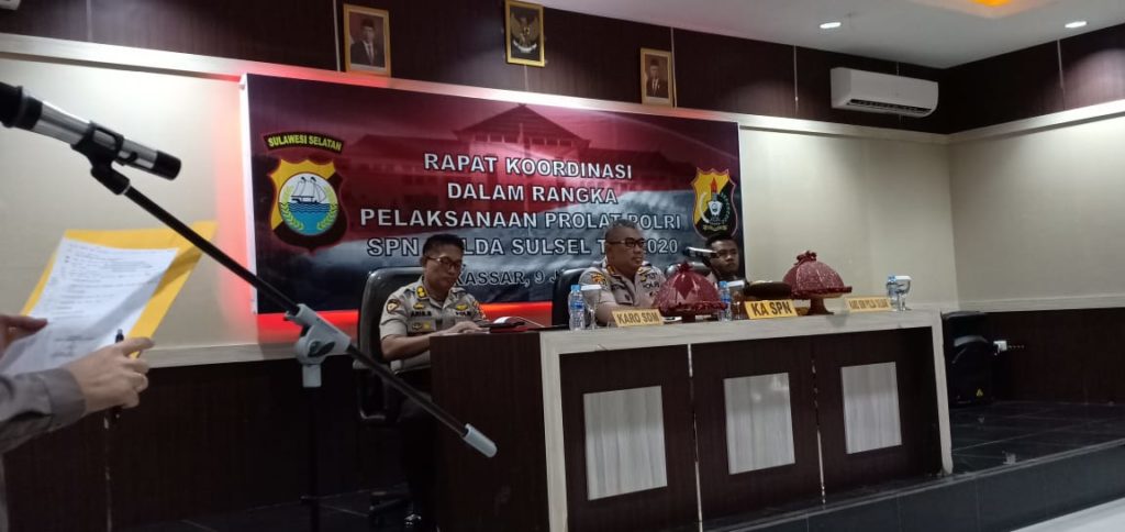 RAPAT KOORDINASI PELAKSANAAN PROLAT POLRI FUNGSI TEKNIS KEPOLISIAN TA. 2020 RAPAT KOORDINASI PELAKSANAAN PROLAT POLRI FUNGSI TEKNIS KEPOLISIAN TA. 2020