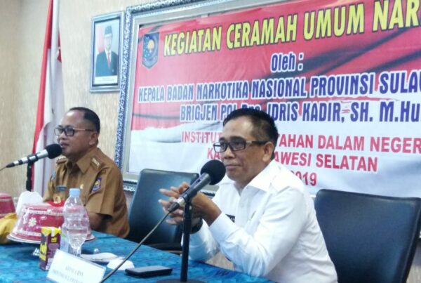 Kepala BNNP Sulsel Sosialisasi Penyalah Guna Narkoba Di Lingkungan Kampus IPDN