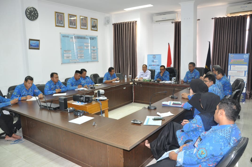 RAPAT MONITORING DAN EVALUASI PELAKSANAAN ZONA INTEGRITAS DAN IMPLEMENTASI INPRES NOMOR 6 TAHUN 2018