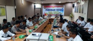 PERSONIL BNN SUMBER POLRI MENGIKUTI PEMBINAAN RUTIN DI POLDA SULSEL