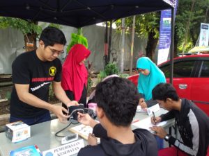 POJOK INFORMASI REHABILITASI KELILING BNNP SULSEL DI CFD JALAN SUDIRMAN