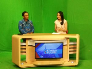 Diseminasi Informasi P4GN Melalui  Kompas TV Sulsel.