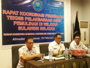 Rapat Koordinasi Pembinaan Teknis Pelaksanaan Agen Pemulihan Di Wilayah Sulawesi Selatan