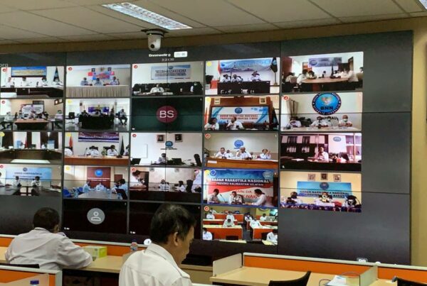 Vidcon dengan kepala BNN RI : monitoring satgas Covid-19