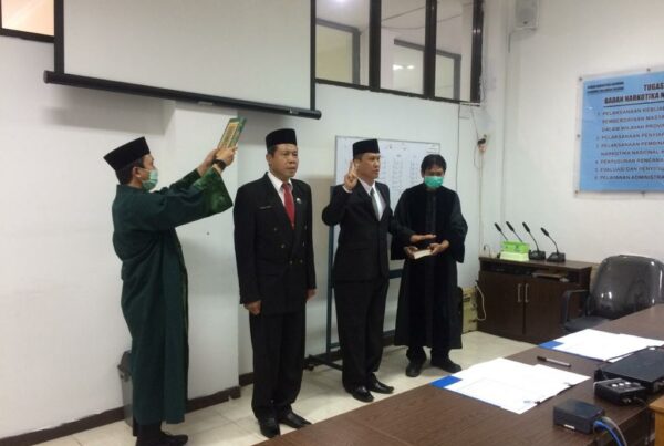 KEPALA BNNP SULSEL LANTIK PEJABAT PENGAWAS BIDANG PEMBERANTASAN
