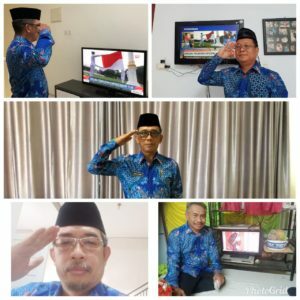 BNNP Sulsel Mengikuti Upacara Kemerdekaan Repuplik Indonesia Tahun 2020 Secara Virtual