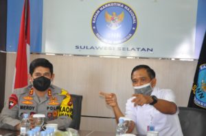 KEPALA BNN PROV.SULSEL MENERIMA KUNJUNGAN DARI KAPOLDA SULSEL