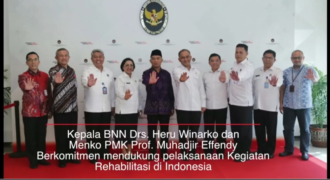 KEPALA BNN RI MEMINTA DUKUNGAN MENKO PMK RI UNTUK MENGGELIATKAN REHABILITASI DI INDONESIA KEPALA BNN RI MEMINTA DUKUNGAN MENKO PMK RI UNTUK MENGGELIATKAN REHABILITASI DI INDONESIA