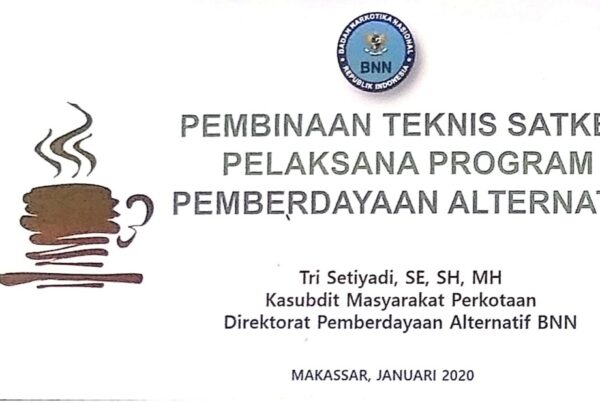 SINKRONISASI PROGRAM PEMBERDAYAAN ALTERNATIF DI BNNP SULAWESI SELATAN