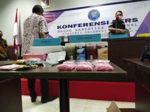 KONFERENSI PERS JARINGAN NARKOBA MELALUI MEDIA SOSIAL SECARA VIRTUAL