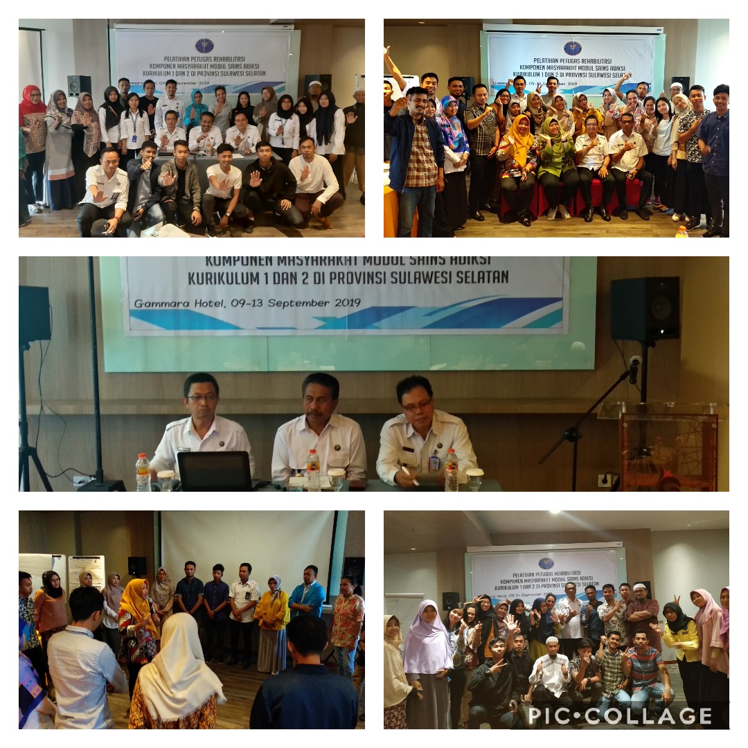 Peningkatan Kemampuan Bidang Melalui Kurikulum Universal Konselor Adiksi (UTC) 1&2 Pada Lembaga Rehabilitasi Komponen Masyarakat di Provinsi Sulawesi Selatan tahun 2019