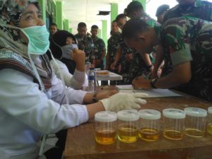Tes Urine Personil YONIF RAIDER 433 / JS