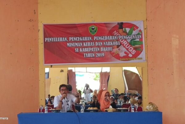 Narasumber pada acara Penyuluhan Pencegahan Dan Peredaran /penggunaan Minuman Keras dan Narkoba se-Kabupaten Barru.