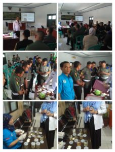 Sosialisasi dan Tes Urine Denpom XIV/2 Pare Pare dibuka Oleh Letkol Hermanto Komandan Denpom XIV/2 Pare Pare.