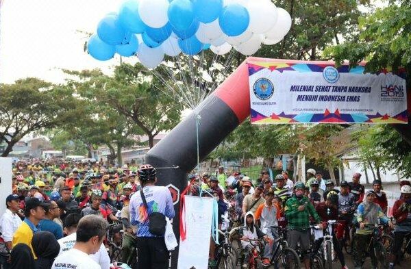 4.000 Peserta Ramaikan "FUN BIKE HANI 2019" BNNP Sulsel