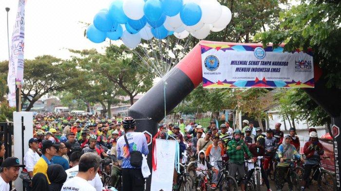 4.000 Peserta Ramaikan "FUN BIKE HANI 2019" BNNP Sulsel