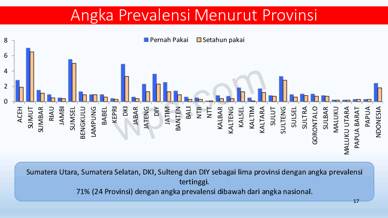 HASIL PENELITIAN PENYALAHGUNA NARKOTIKA TAHUN 2019