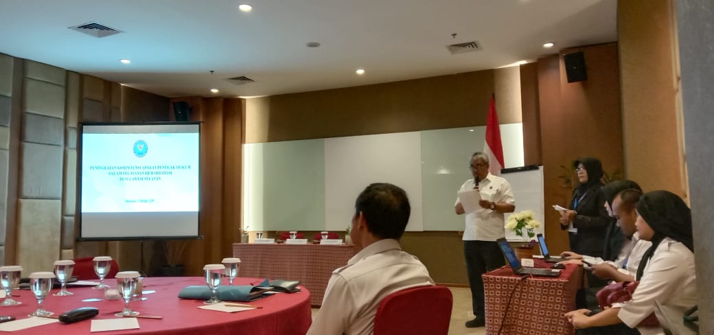 Peningkatan Kompetensi Aparat Penegak Hukum Dalam Pelayanan Rehabilitasi Di Sulawesi Selatan