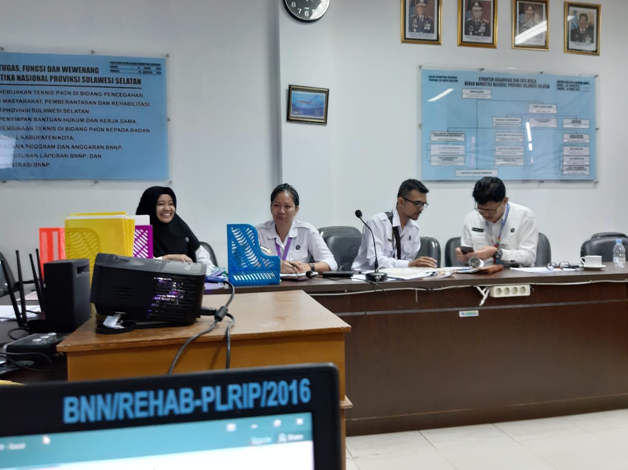 SERBA SERBI PERSIAPAN DAN PELAKSANAAN EKSPOSE PEMBANGUNAN ZONA INTEGRITAS DI BNNP SULAWESI SELATAN DI HADAPAN PERWAKILAN MENPAN RB
