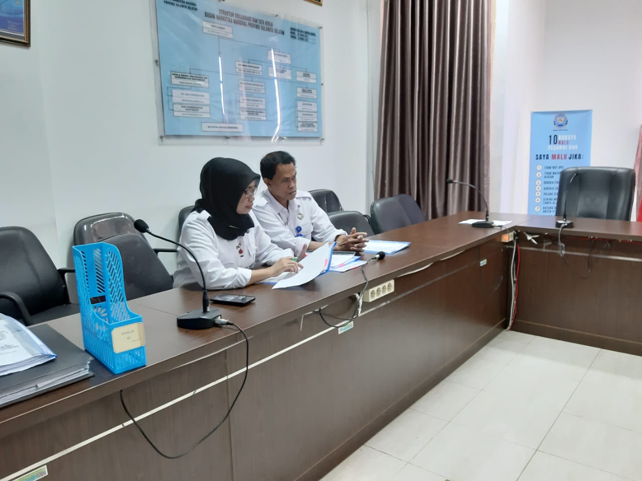 SERBA SERBI PERSIAPAN DAN PELAKSANAAN EKSPOSE PEMBANGUNAN ZONA INTEGRITAS DI BNNP SULAWESI SELATAN DI HADAPAN PERWAKILAN MENPAN RB