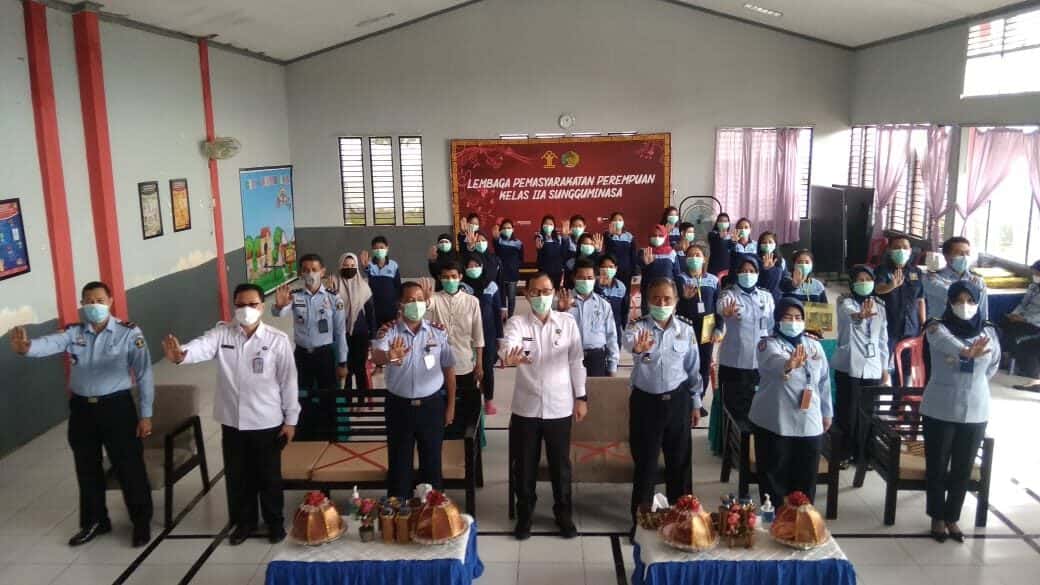 Kepala BNN Provinsi Sulawesi Selatan Pembukaan Pelaksanaan Layanan Rehabilitasi Narkotika di Lapas Perempuan Klas IIA Sungguminasa.
