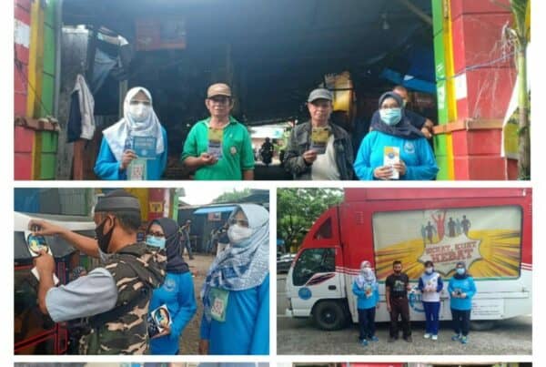 Sosialisasi Mobile serta Kampanye War on Drugs di Pasar Pa’baeng-Baeng Makassar