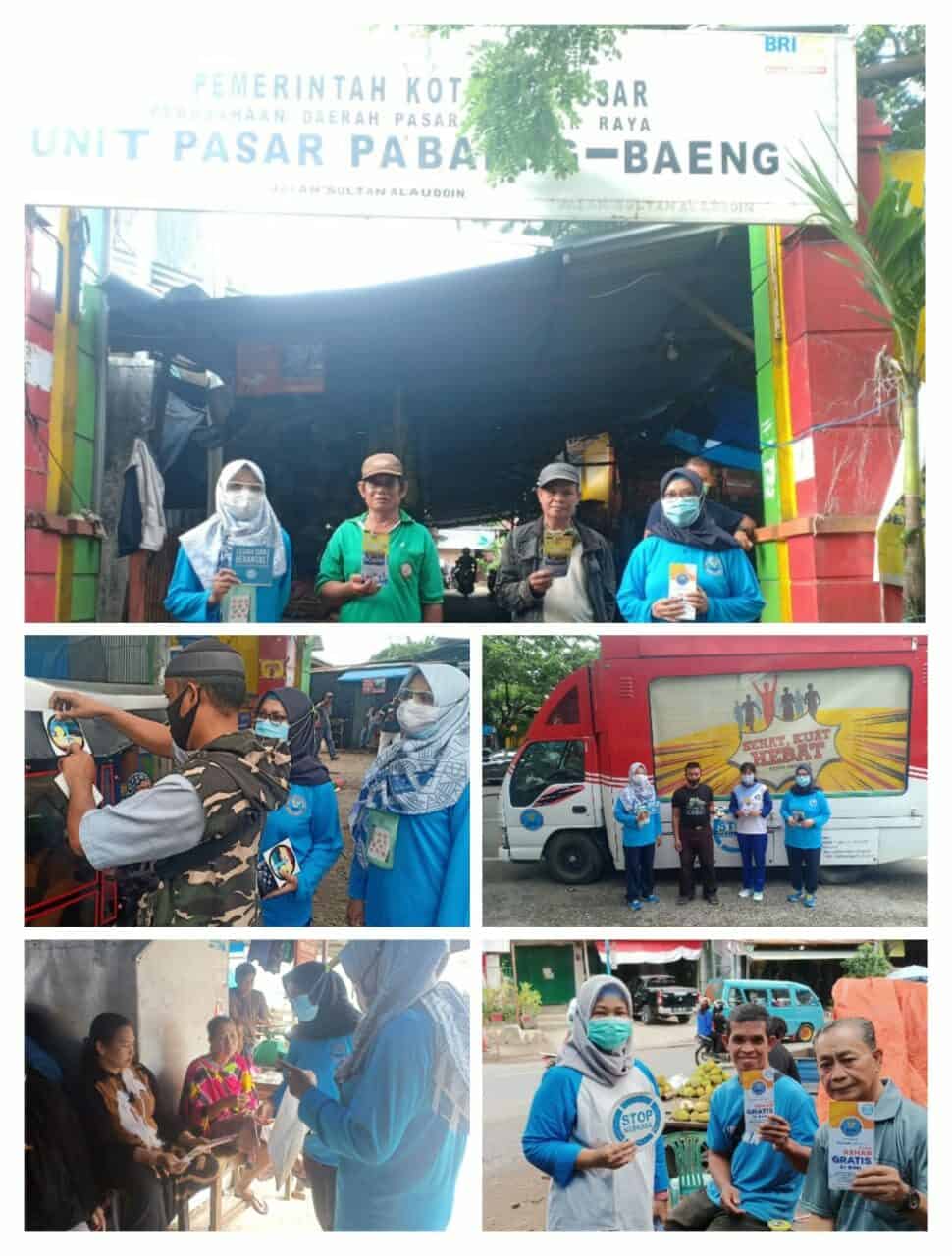 Sosialisasi Mobile serta Kampanye War on Drugs di Pasar Pa’baeng-Baeng Makassar