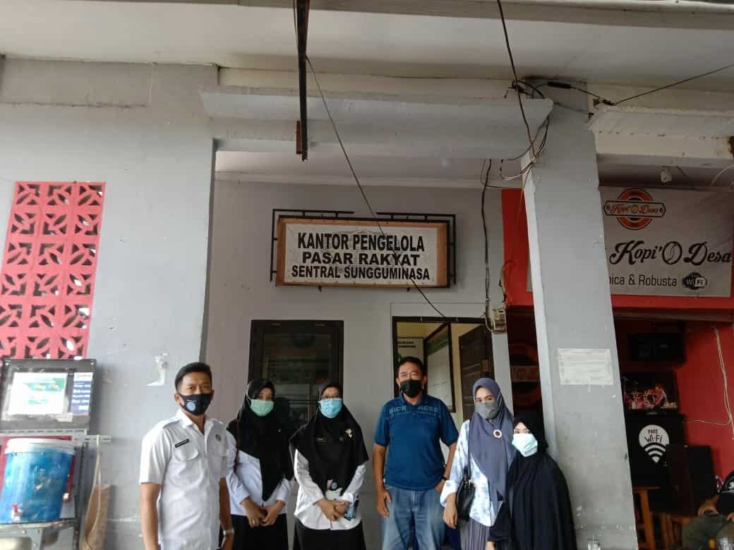 Tim Penyuluh BNNP Sulsel berkoordinasi dengan Kepala Pasar