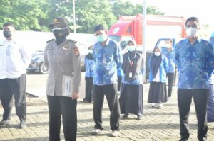 BNNP Sulsel Melaksanakan Apel Pagi Hari Pertama Kerja Di Bulan Maret.