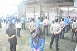 BNNP Sulsel Melaksanakan Apel Pagi Hari Pertama Kerja Di Bulan Maret.