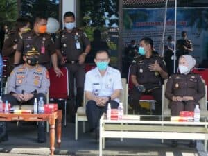 Kepala BNN Provinsi Sulawesi Selatan Menghadiri Acara Pemusnahan Barang Bukti Narkotika dan Tindak Pidana Umum Lainnya di Kejaksaan Negeri Makassar