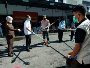 Kepala BNN Provinsi Sulawesi Selatan Menghadiri Acara Pemusnahan Barang Bukti Narkotika dan Tindak Pidana Umum Lainnya di Kejaksaan Negeri Makassar