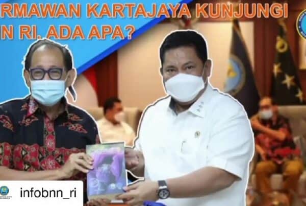 Repost BNN RI “Hermawan Kartajaya Kunjungi BNN RI, Ada Apa ?”