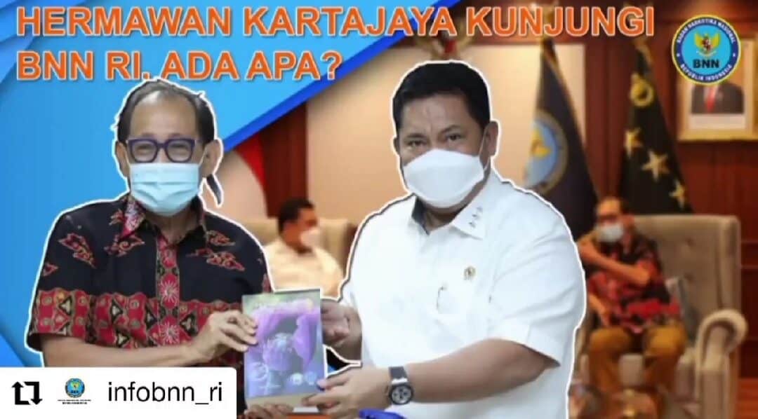 Repost BNN RI “Hermawan Kartajaya Kunjungi BNN RI, Ada Apa ?”