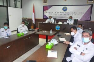 Kepala BNNP Sulsel Beserta Jajaran Mengikuti Kegiatan Rapat Pimpinan BNN RI Secara Virtual.