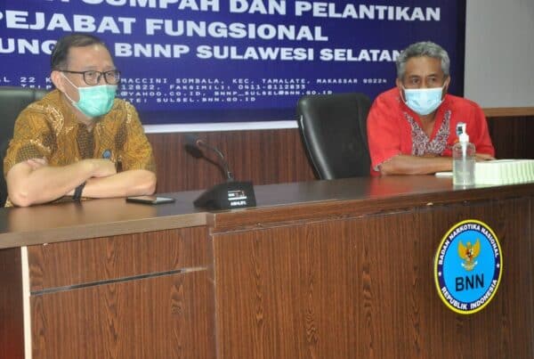 BNNP Sulsel Menghadiri Virtual Meeting Biro Humas Protokol Settama BNN RI