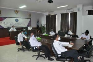 Kepala BNN Prov.Sulsel Mengikuti Kegiatan Rapat Pimpinan BNN RI Secara Virtual.