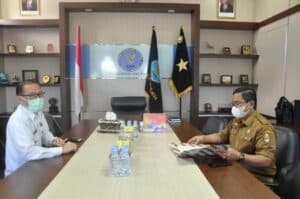 Kepala BNNP Sulsel menerima kunjungan dari Kesbangpol Kab.Wajo.
