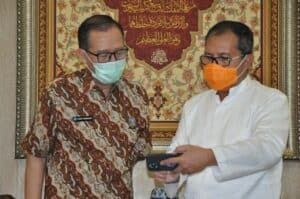 Kepala BNN Prov. Sulsel Audiensi Bersama Walikota Makassar.