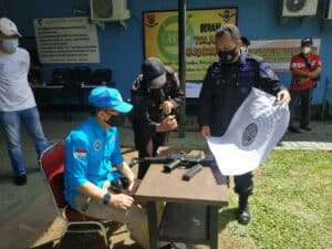 BNNP Sulawesi Selatan Melaksanakan Latihan Menembak
