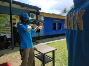 BNNP Sulawesi Selatan Melaksanakan Latihan Menembak
