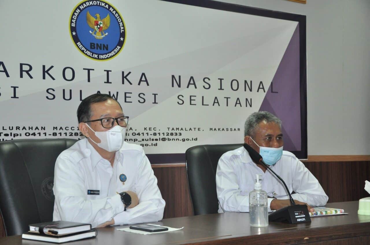 BNNP Sulsel Mengikuti Kegiatan Rapat Pimpinan (Rapim) BNN RI Secara Virtual.