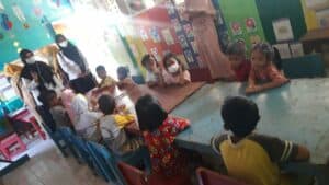 Penyuluhan P4GN dan Kampanye War on Drugs pada Kegiatan Pemantauan Kesehatan Anak Pra Sekolah di TK Pelangi Caranggi