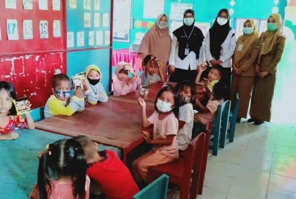 Penyuluhan P4GN dan Kampanye War on Drugs pada Kegiatan Pemantauan Kesehatan Anak Pra Sekolah di TK Pelangi Caranggi